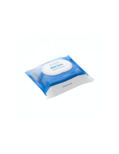 Deliplus face and eye make-up remover wipes for dry and sensitive skin with aloe vera Pack of 25.