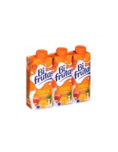 Fruits + tropical milk Bifrutas Pascual 3 mini bricks x 330 ml