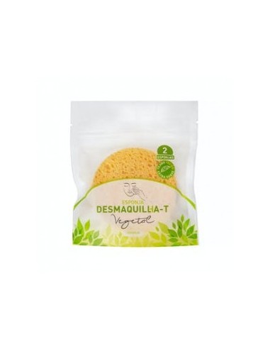 Deliplus vegetal make-up remover face sponge Package of 2.