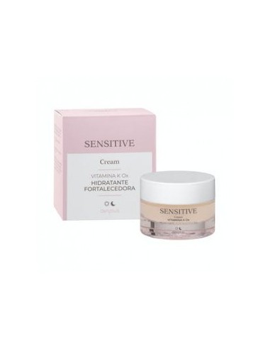 Sensitive Deliplus Moisturising and Fortifying Face Cream with Vitamin K Ox for sensitive and reactive skin 50 ml jar