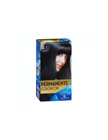 Permanent hair color 2.10 blue-black Deliplus Colorcor Box 1 unit