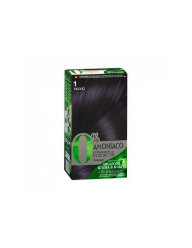 Permanent hair color 1 black Deliplus 0% ammonia Colorcor Box 1 pcs.