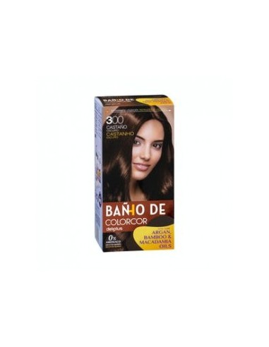 Color bath 300 dark brown Deliplus 0% ammonia Colorcor Box 1 piece.