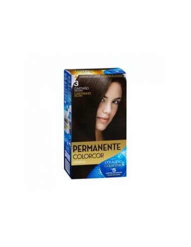 Permanent color 3 dark brown Deliplus Colorcor Box 1 piece.