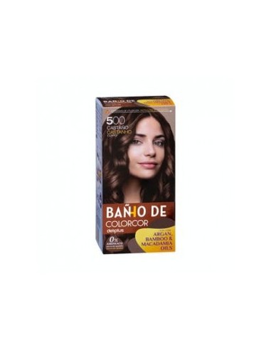 Colorcor Deliplus Light Chestnut Color Bath 500 0% ammonia Box 1 pc.