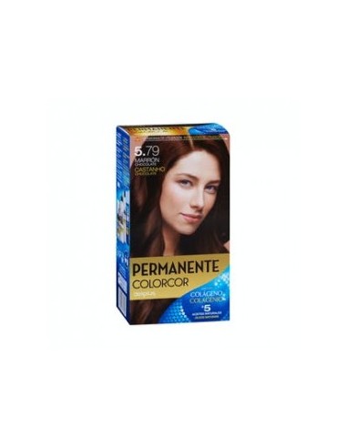 Permanent color 5.79 chocolate brown Deliplus Colorcor 1-piece box.