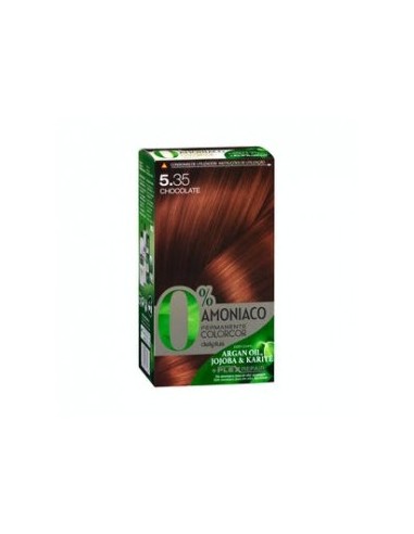 Permanent color 5.35 chocolate Deliplus 0% ammonia Colorcor Box 1 piece.