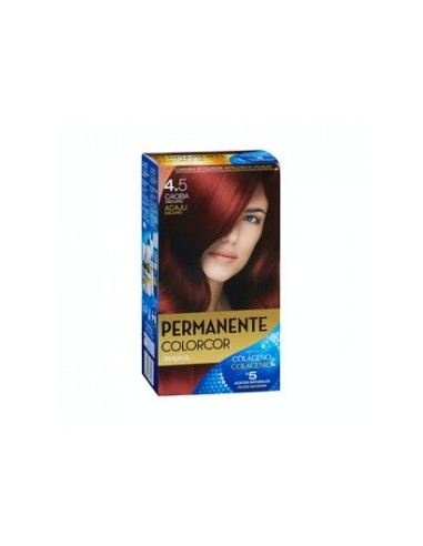 Permanent hair color 4.5 dark mahogany Deliplus Colorcor Box 1 pc.