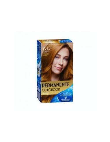 Permanent coloring 7.43 warm copper Deliplus Colorcor Box 1 pc.