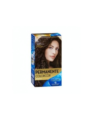 Permanent hair color 6.1 dark ash blonde Deliplus Colorcor Box 1 pc.