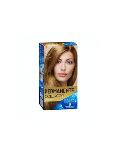 Deliplus Colorcor Permanent Color 7 Medium Blonde Box 1 pc.