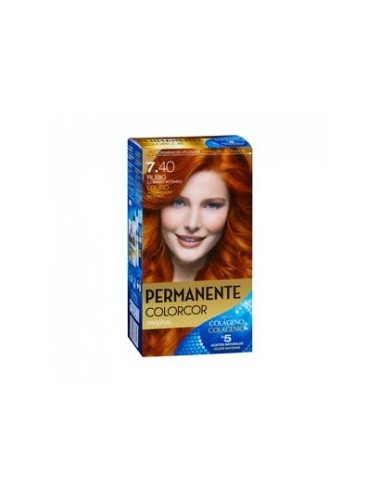 Permanent hair color 7.40 intense copper blonde Deliplus Colorcor Box 1 pc.