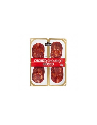 Iberian chorizo slices La Hacienda del ibérico 4 packs x 31,25 g