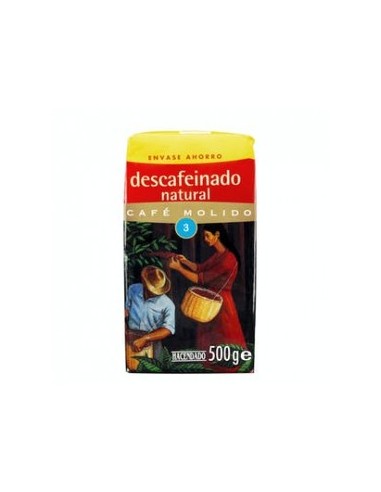 Natural decaffeinated wet coffee Hacendado Paquete 500 g