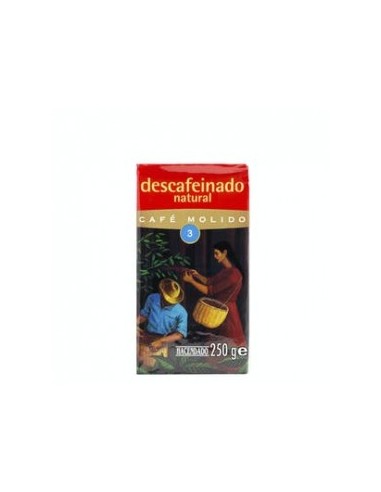 Ground coffee natural decaffeinated Hacendado Packing 250 g