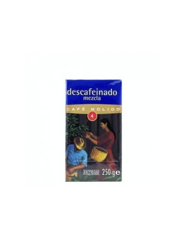 Ground coffee decaffeinated blend Hacendado Packing 250 g