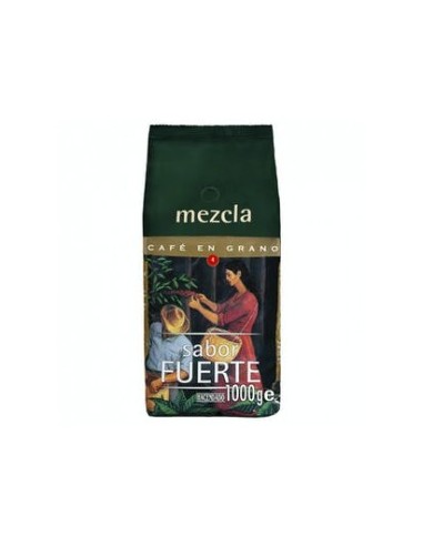 Hacendado strong blend coffee beans 1kg package