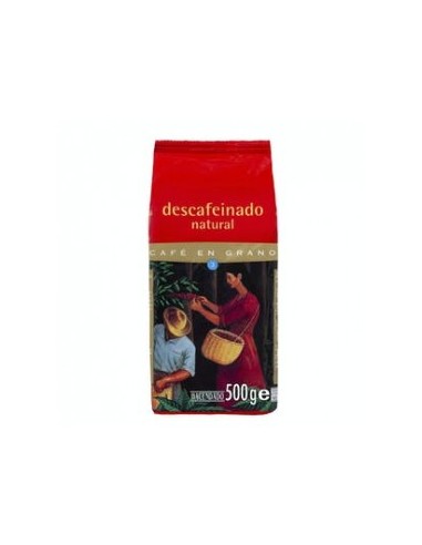 Natural decaffeinated coffee beans Hacendado Packing 500 g