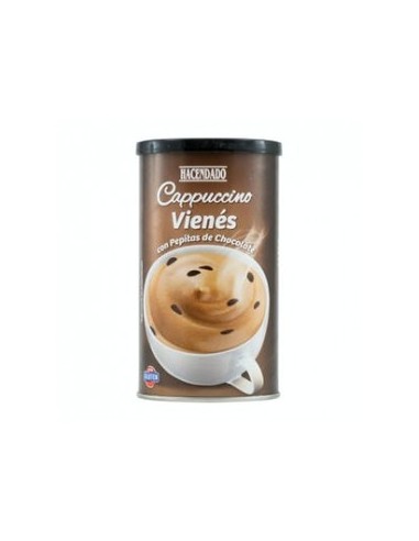 Instant coffee Viennese cappuccino Hacendado with chocolate chips 300 g jar