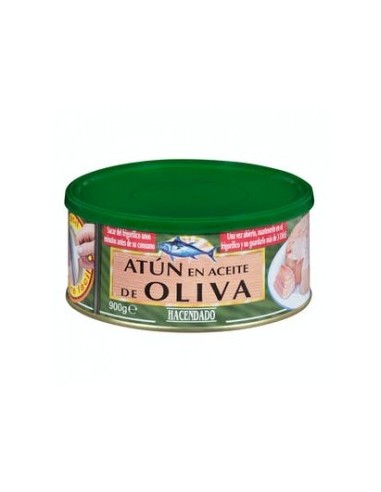 Tuna in olive oil Hacendado 900 g can (650 g drained)