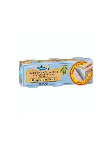 Hacendado Light Low Salt Tuna in Olive Oil 3 x 60g cans