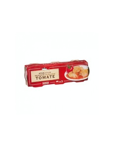 Tuna with tomato sauce Hacendado 3 cans of 52 g