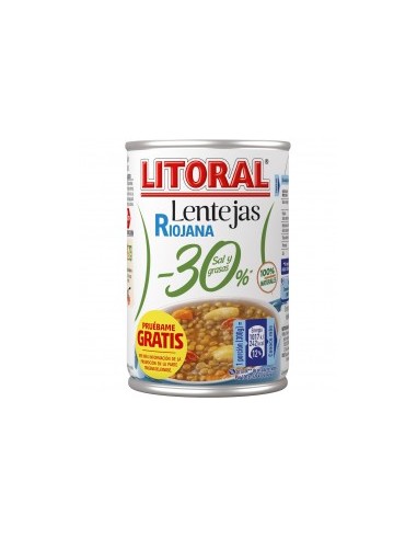 Rioja-style lentils -30% salt and fat 425 g tin