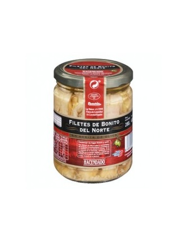 Northern White Tuna Fillets in Hacendado Olive Oil 400g jar (280g drained)