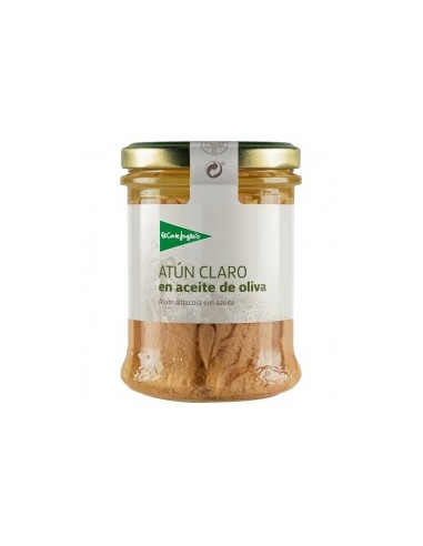 LE CORTE INGLES Light tuna in olive oil 135 g jar drained weight