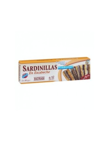 Marinated sardines Hacendado 6-12 units. 2 cans of 65 g