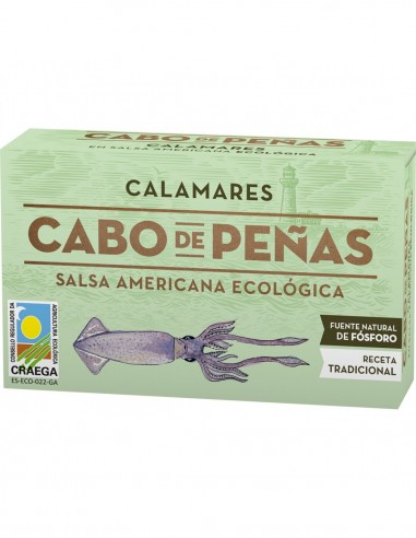 Cabo de penas squid American sauce can 65 g drained weight