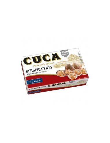 CUCA Natural cockles 50-60 pieces tin 63 drained weight