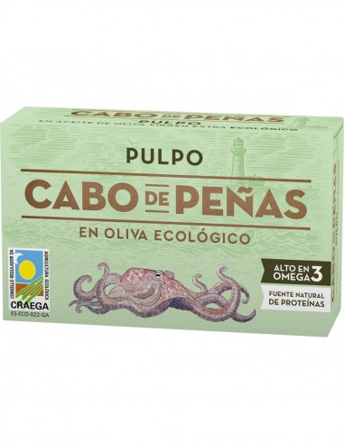 Cabo Penas Canned octopus in organic olive oil 111 gr