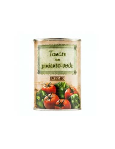 Hacendado green bell pepper tomato for frying 400 g jar