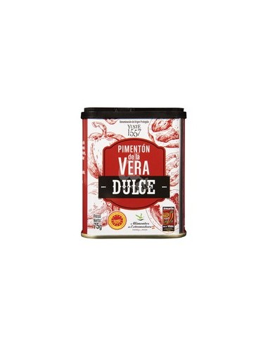 Sweet paprika of la vera hacendado pot of 75g