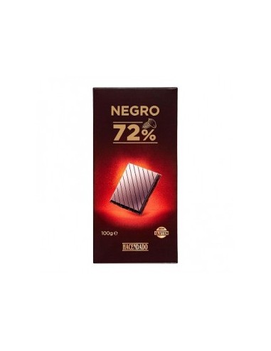 Hacendado 72% cocoa Extra-fine dark chocolate 100 g tablet