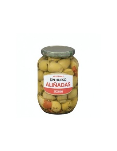 Seasoned Hacendado pitted olives Pot 835 g (400 g drained)