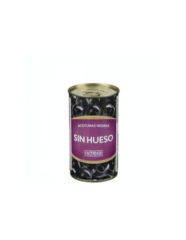 Pitted Hacendado black olives 350 g jar (150 g drained)