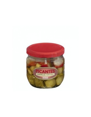 Spicy banderillas in vinegar 345 g jar (180 g drained)