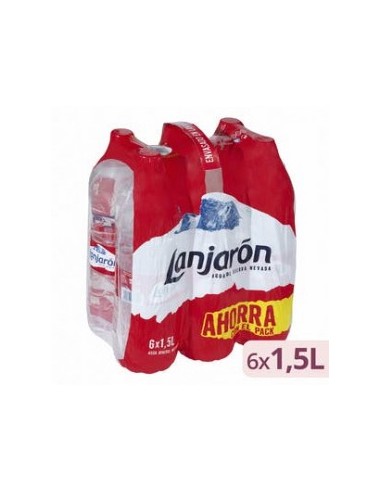 Large mineral water Lanjarón 6 bottles of 1.5 L