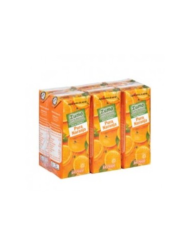 Hacendado pure orange juice 6 mini-bricks x 200 ml