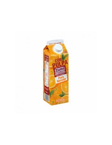 Pure orange juice with pulp Hacendado Brick 1 L