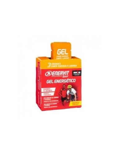 Enervit Sport energy gel orange flavor 3 units x 32g