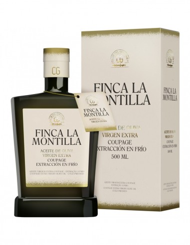 Club Gourmand Finca La Montilla bottle of extra virgin olive oil blend 500 ml.