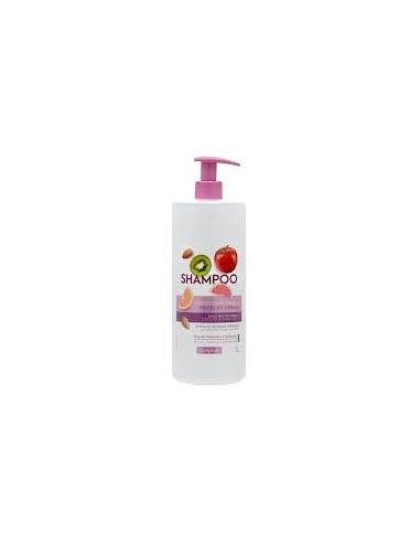 Deliplus protection and shine shampoo for all hair types with natural fruit extract 1000 ml bottle